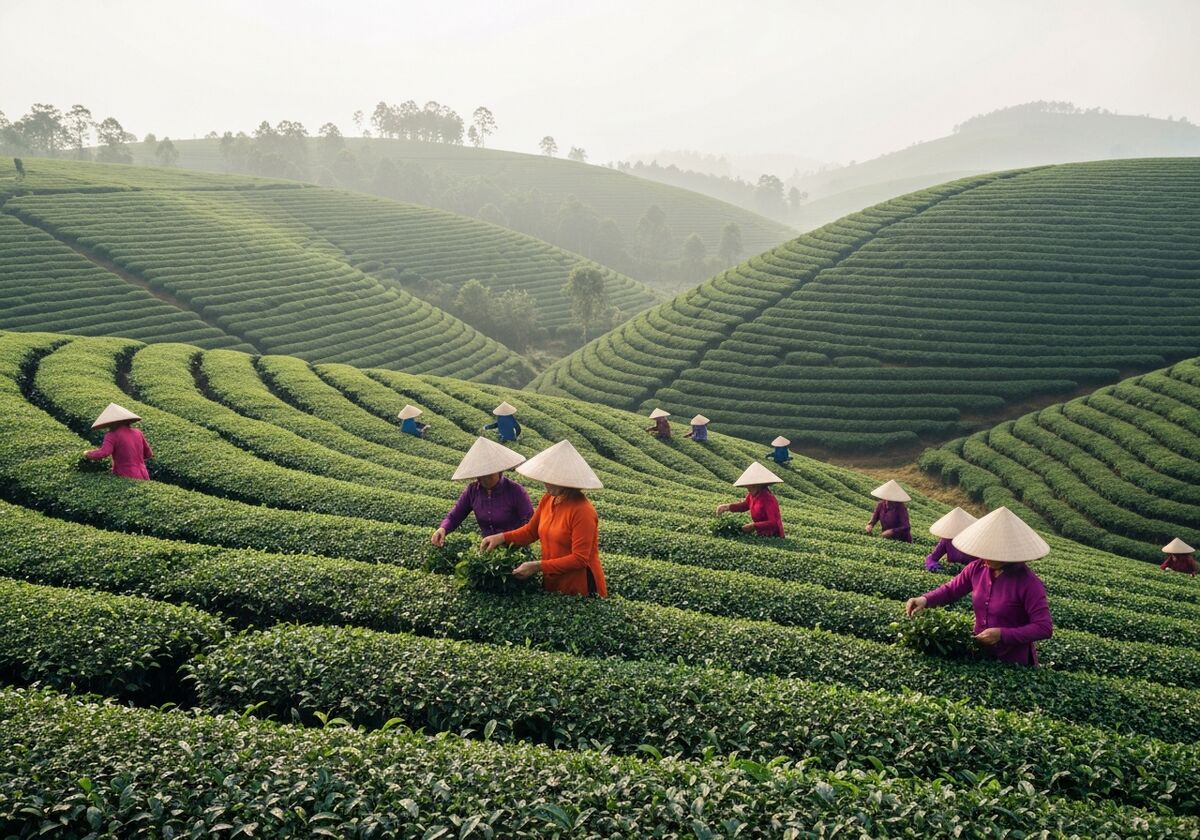 Đồi chè Tân Cương